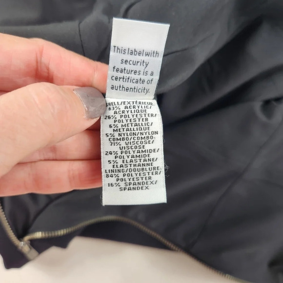 DVF Diane Von Furstenberg Yvette Metallic Lined Dress Size 6 - Picture 8 of 12